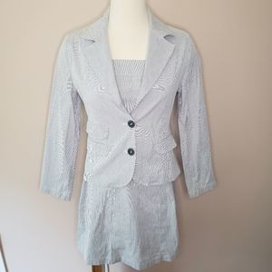 Italian pinstripe dress & jacket set